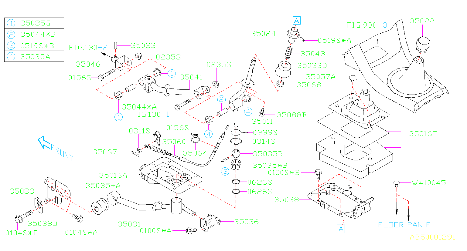 1989 Subaru Bushing. Shift, gear, manual - 35035AG030 | Camelback ...